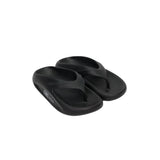 CUBS Chunky High Platform Black Flip Flops