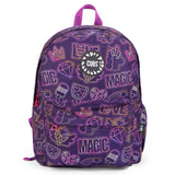 Doodle Purple Junior Student Backpack