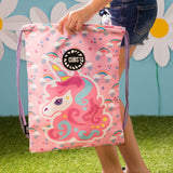 Lilac Baby Unicorn String Bag