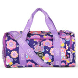 Deep Purple Roses Large Duffel Bag - Two Side Pocket