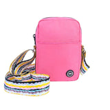 Pink/Black Crossbody Bag