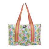 Cactus and Swirls Double Face Tote Bag