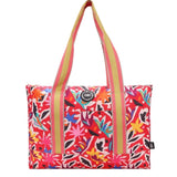 Pinkish Flowers Double Face Tote Bag