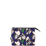 Black and Blue Medium Pouch