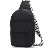 Black Sling Locked Pocket Crossbody Bag