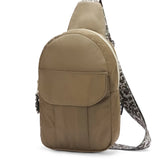 Army Green Sling Locked Pocket Crossbody Bag