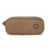 Army green Double Zipper Pincel case