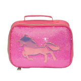 Sequin Hot Pink Lunch Bag