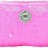 sequin pencil case Hot Pink/White