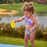 CUBS Girls Swim Suit Lilac Rainbow Glitter