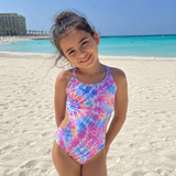 CUBS Girls Swim Suit Pinky Clouds