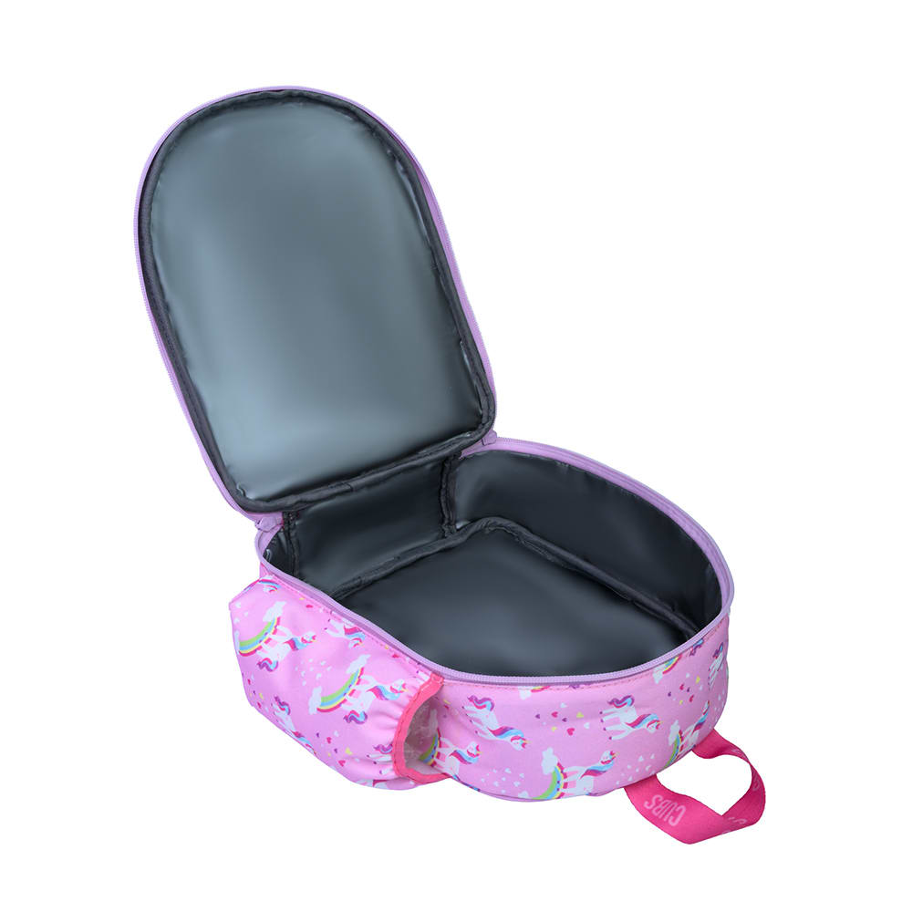 Pink Unicorn Letter A Nursery Lunch Backpack