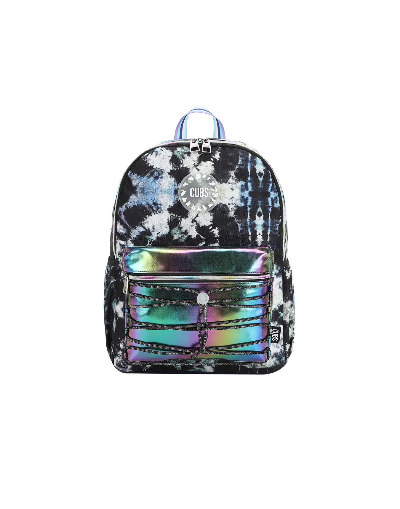 Inky Black tie dye High School Backpack