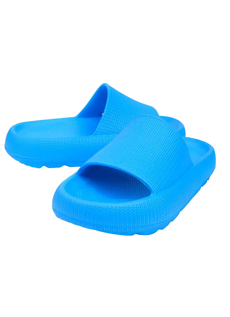 Turquoise Eva Virgo Unisex Slide
