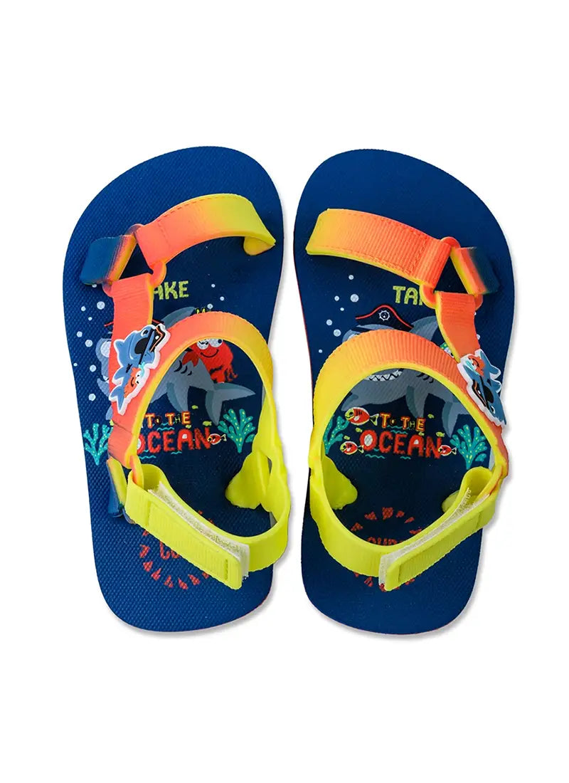Boys' sandals with sea friends designs