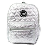 Shiny Silver High School Backpack