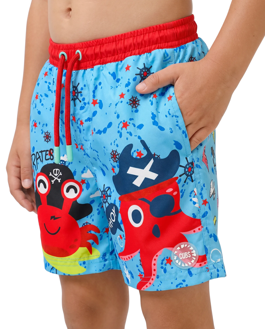 CUBS Boys Swim Trunk Funney Pirates