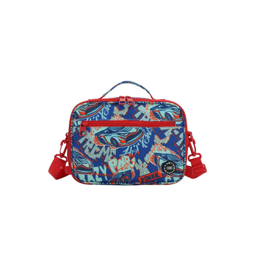 Car Flames cross body lunch bag