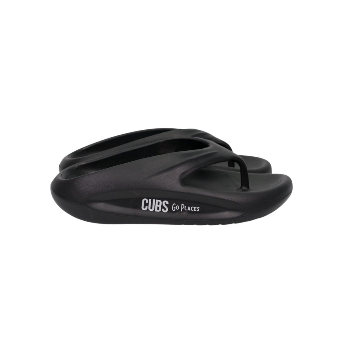 CUBS Chunky High Platform Flip Flop Black