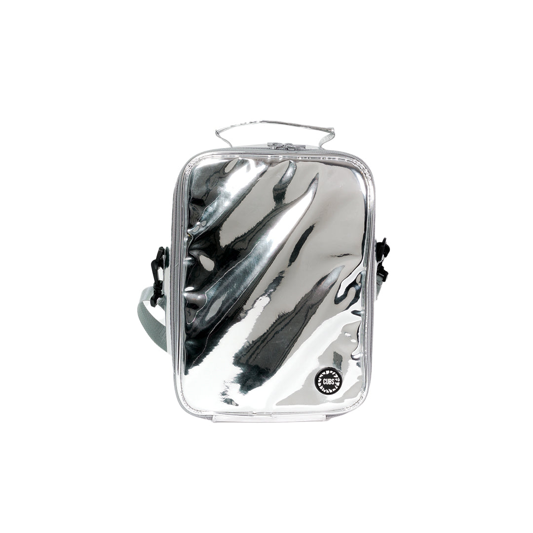 Holographic Silver High School Lunch Bag