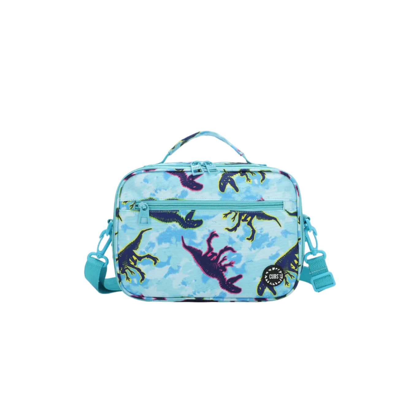 Dino Tie Dye cross body lunch bag