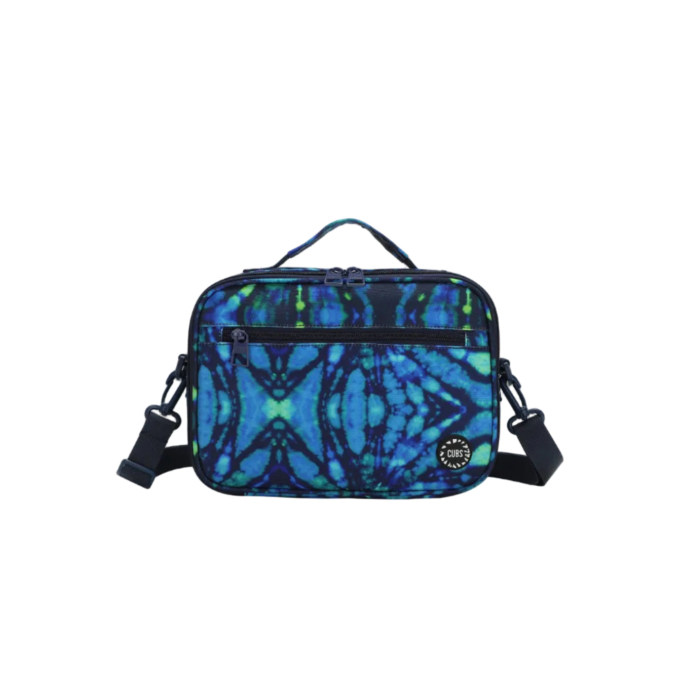 Deep Blue Tie Dye cross body lunch bag