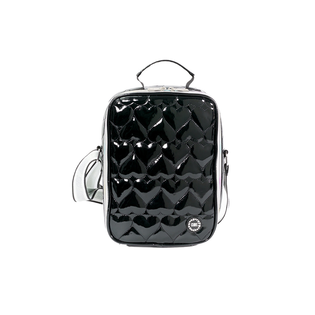 Shiny Black High School Lunch Bag