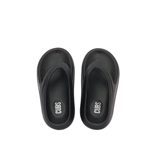 CUBS Chunky High Platform Flip Flop Black