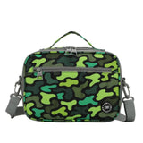 حقيبة غداء كروس بلون مموه أخضر نيون