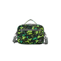 Neon Green Camo cross body lunch bag