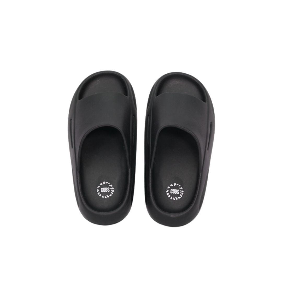 CUBS Adults Pillow Slipper High Platform Black