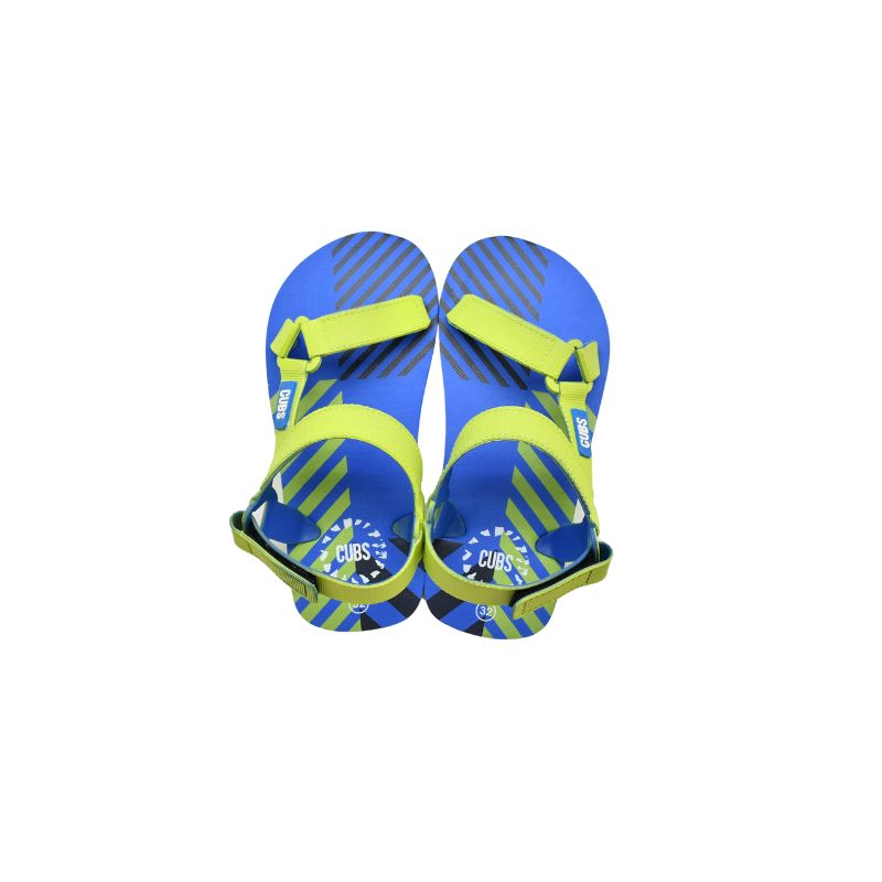 Royal Blue - Neon Green Boys Sporty Sling CUBS Sandal