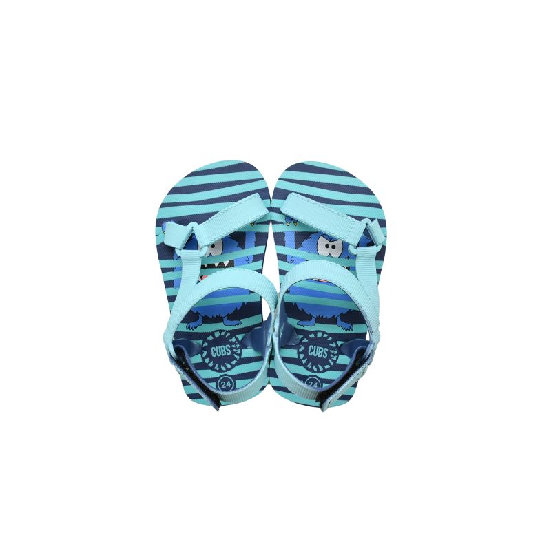 Monster Stripes Boys Sporty Sling CUBS Sandal