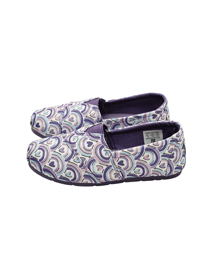Purple Hearts Slip-on Espadrilles Ballerina