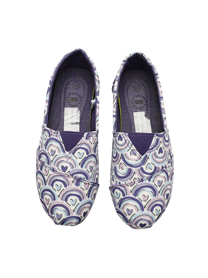 Purple Hearts Slip-on Espadrilles Ballerina