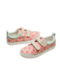 Pink Hearts Double Strap Sneaker