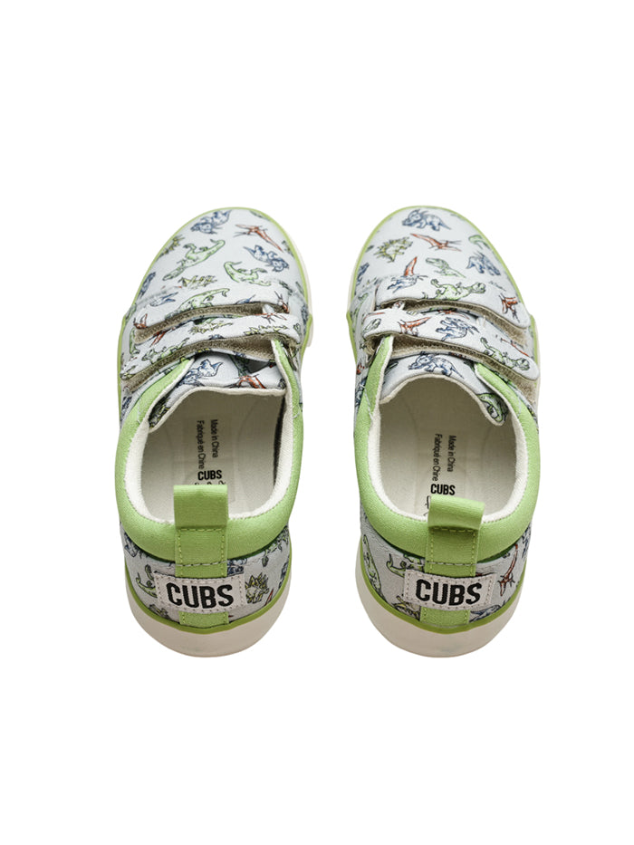 Grey Dinos Double Strap Sneaker