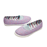 Lilac Smiling Faces Kids Ballet Flats