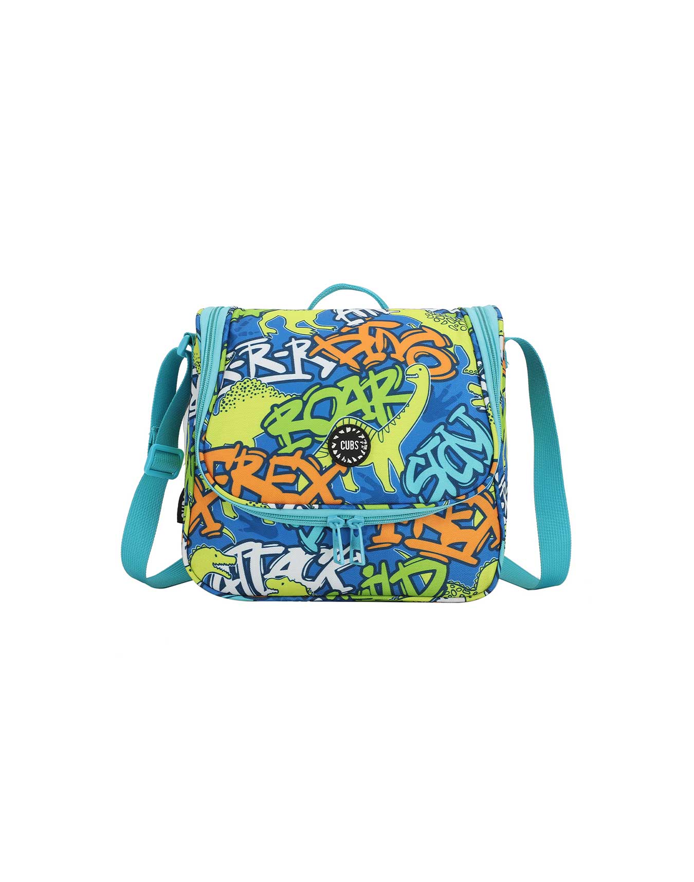 T-rex Roaring cross body lunch bag
