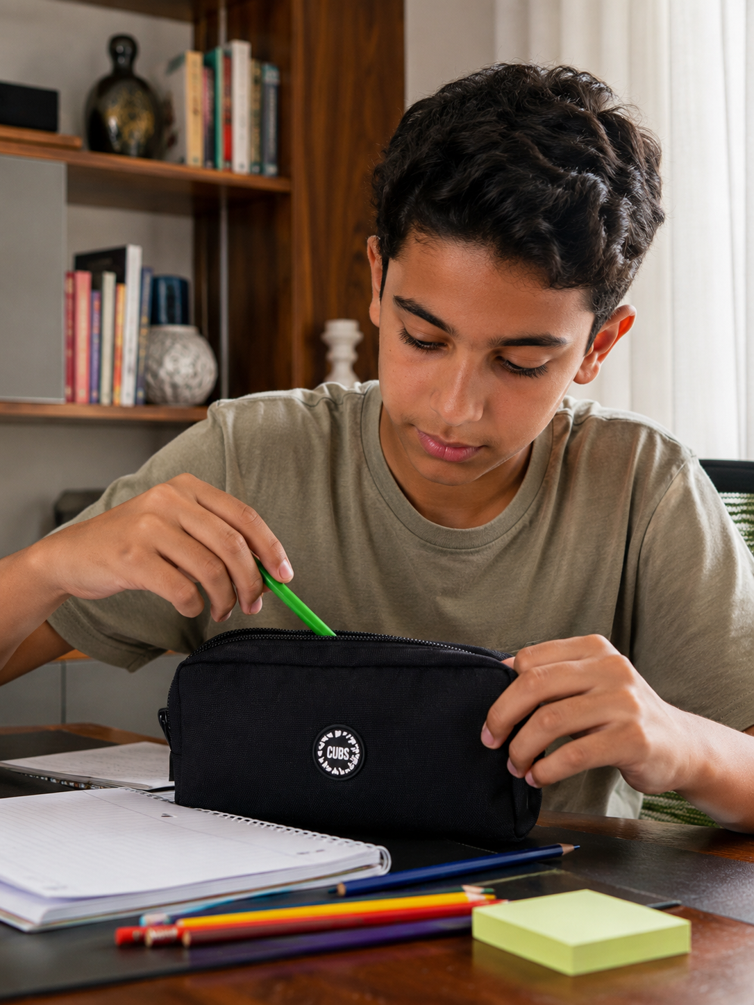 Black Senior Pencil Case