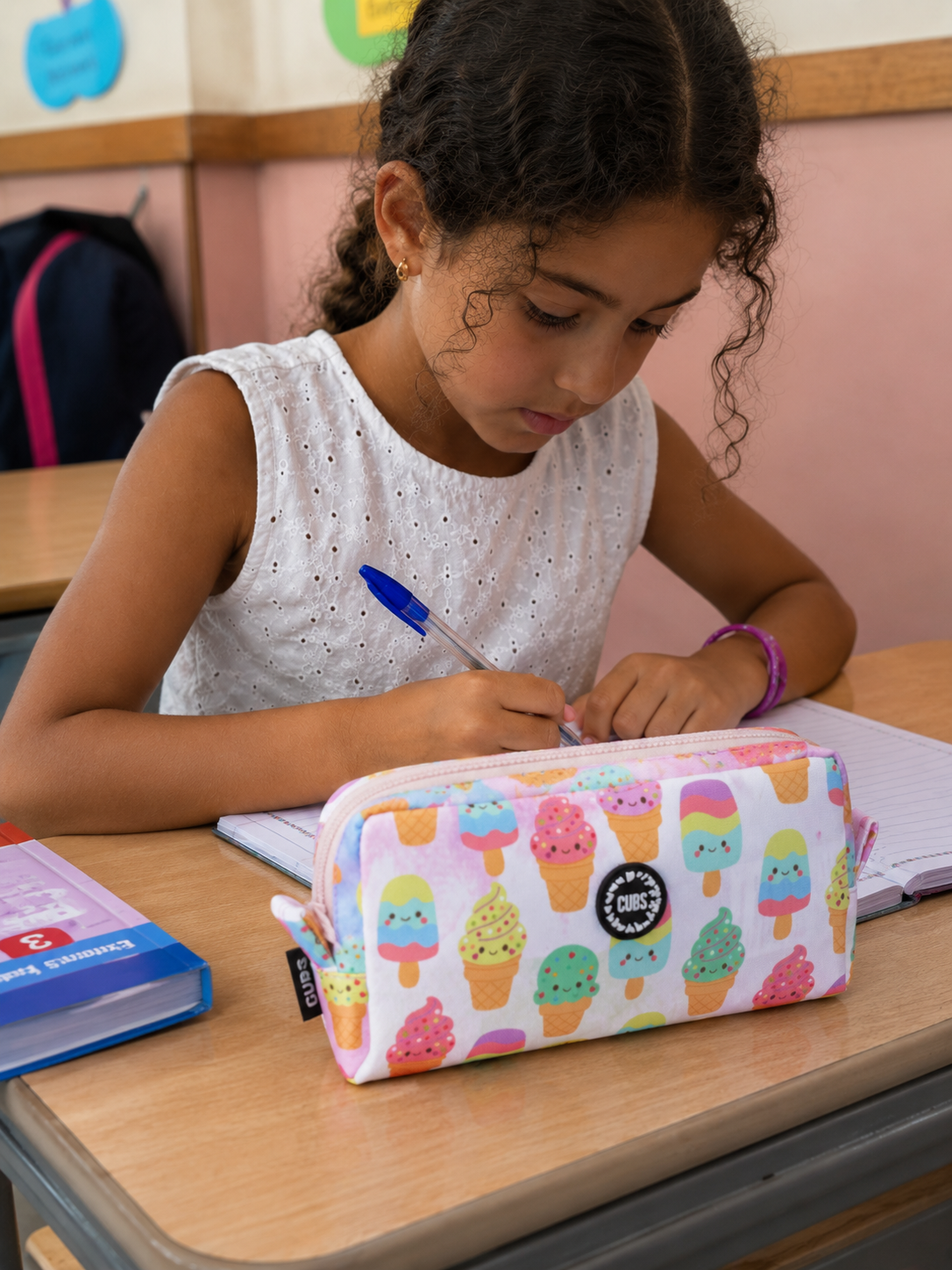 Smiling Ice Cream Junior Student Pencil Case