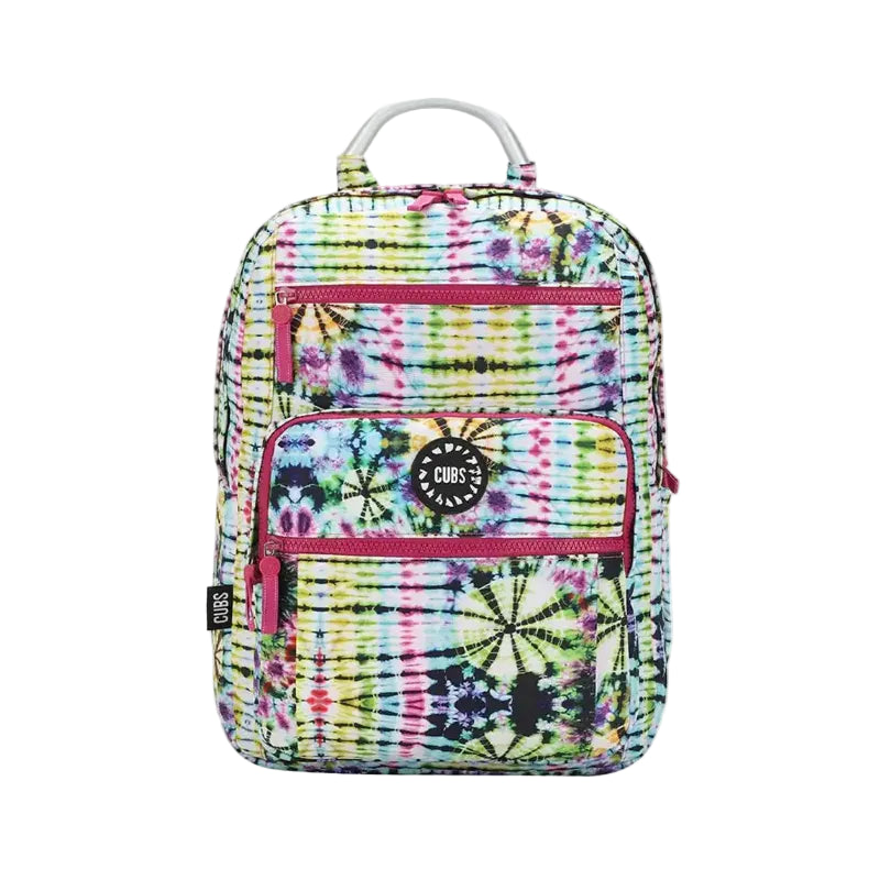 Tie Dye Swirls in Black Senior Student backpack