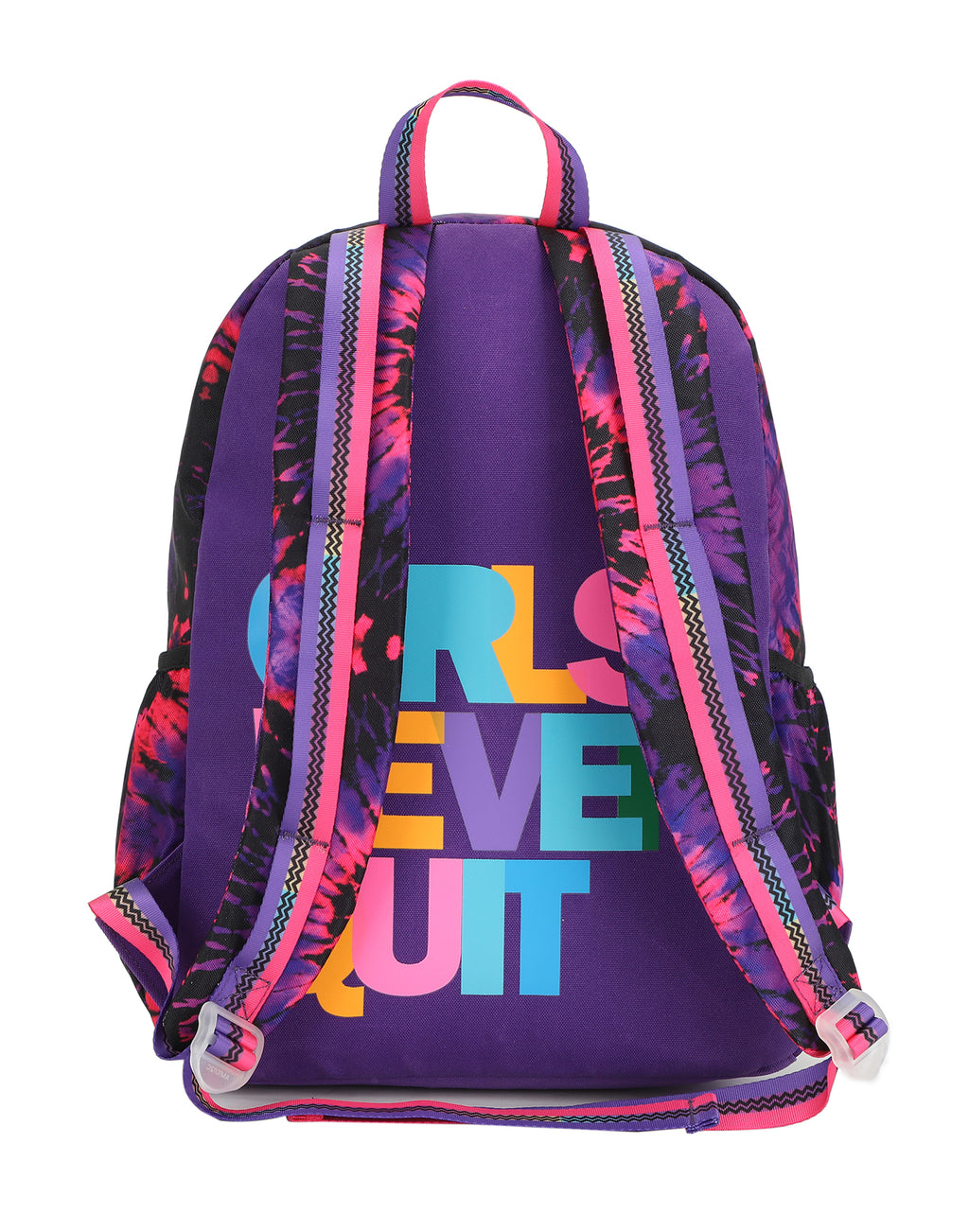 Black and Purple tie dye High School Backpack