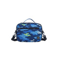 Camouflage Blue cross body lunch bag