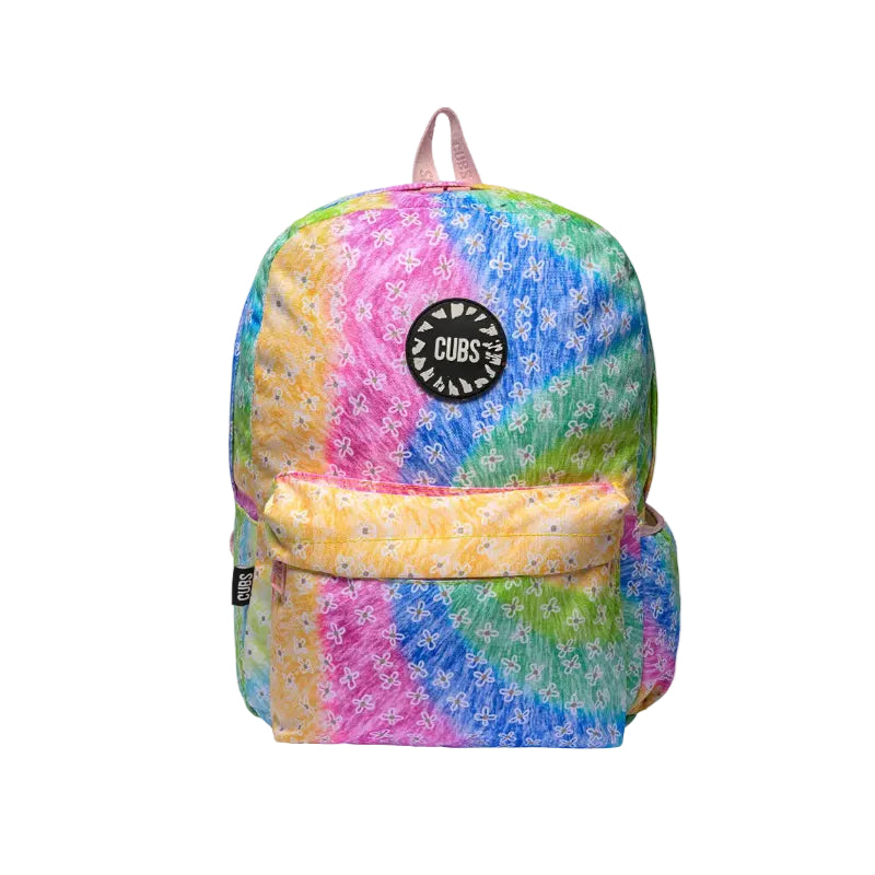 Pastel Tie Dye Flowers Junior Backpack