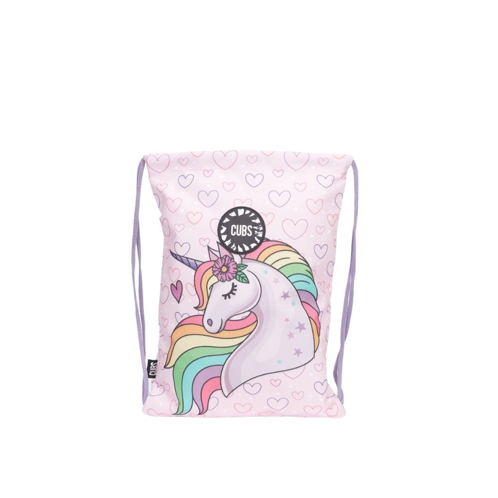 Unicorn Hearts String Bag