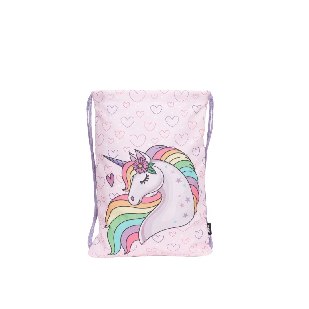 Unicorn Hearts String Bag