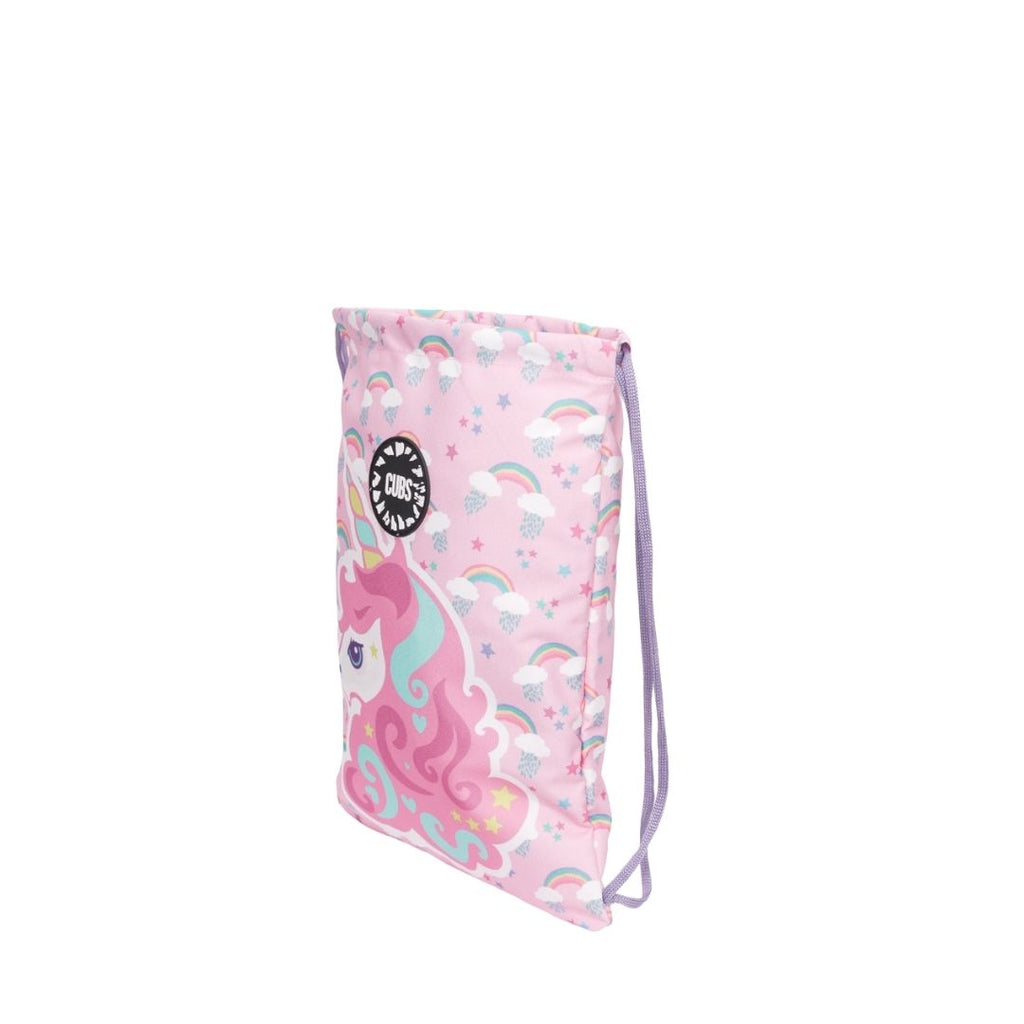 Lilac Baby Unicorn String Bag