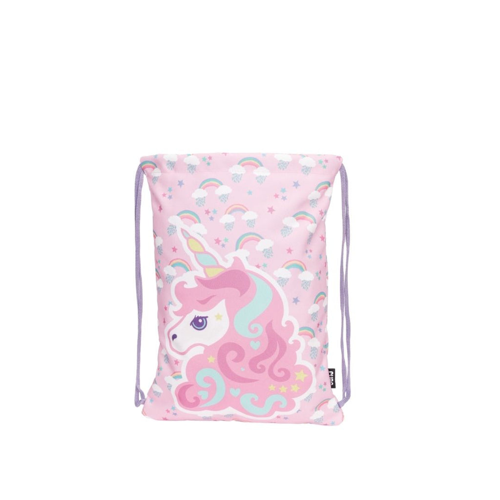 Lilac Baby Unicorn String Bag