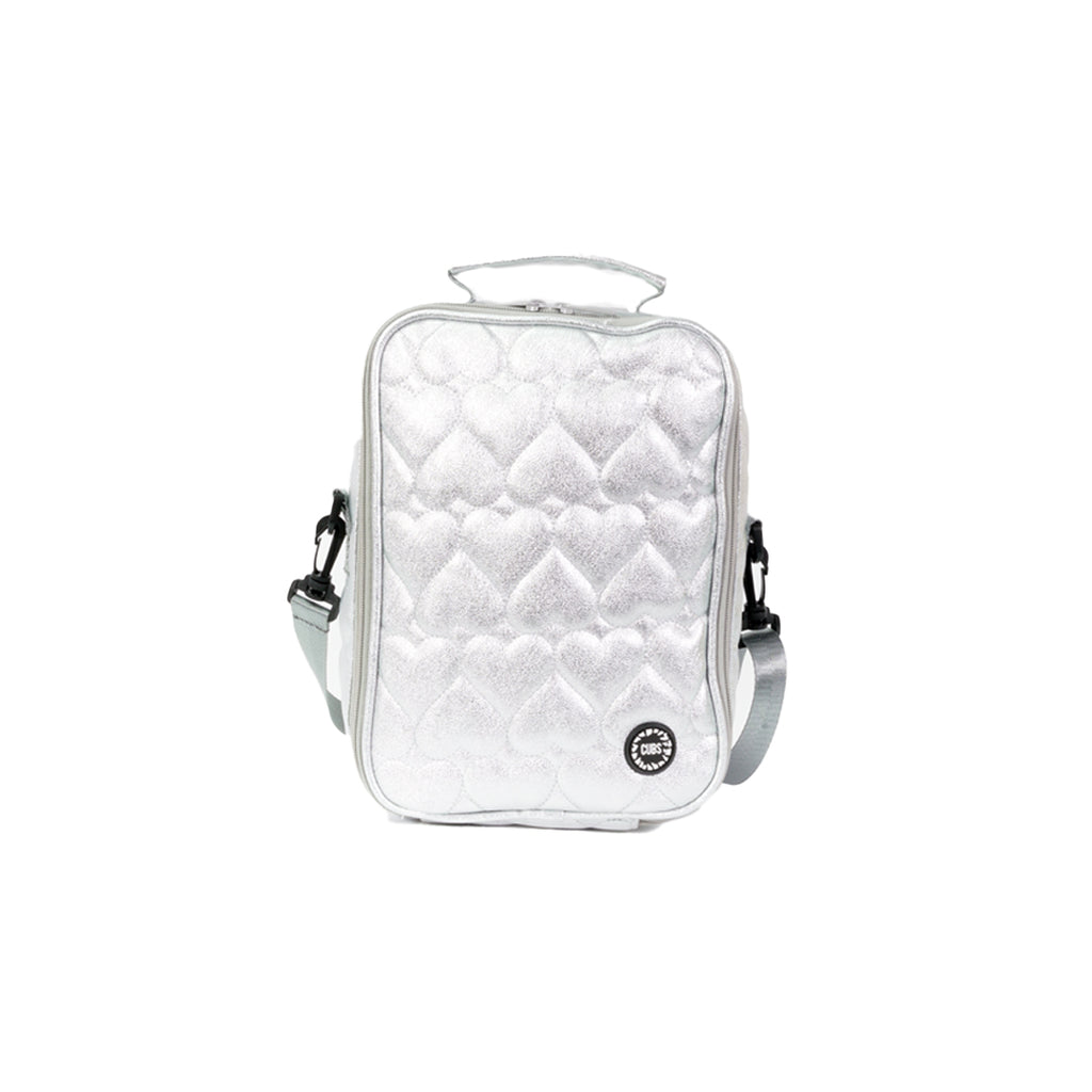 Shiny Silver High School Lunch Bag